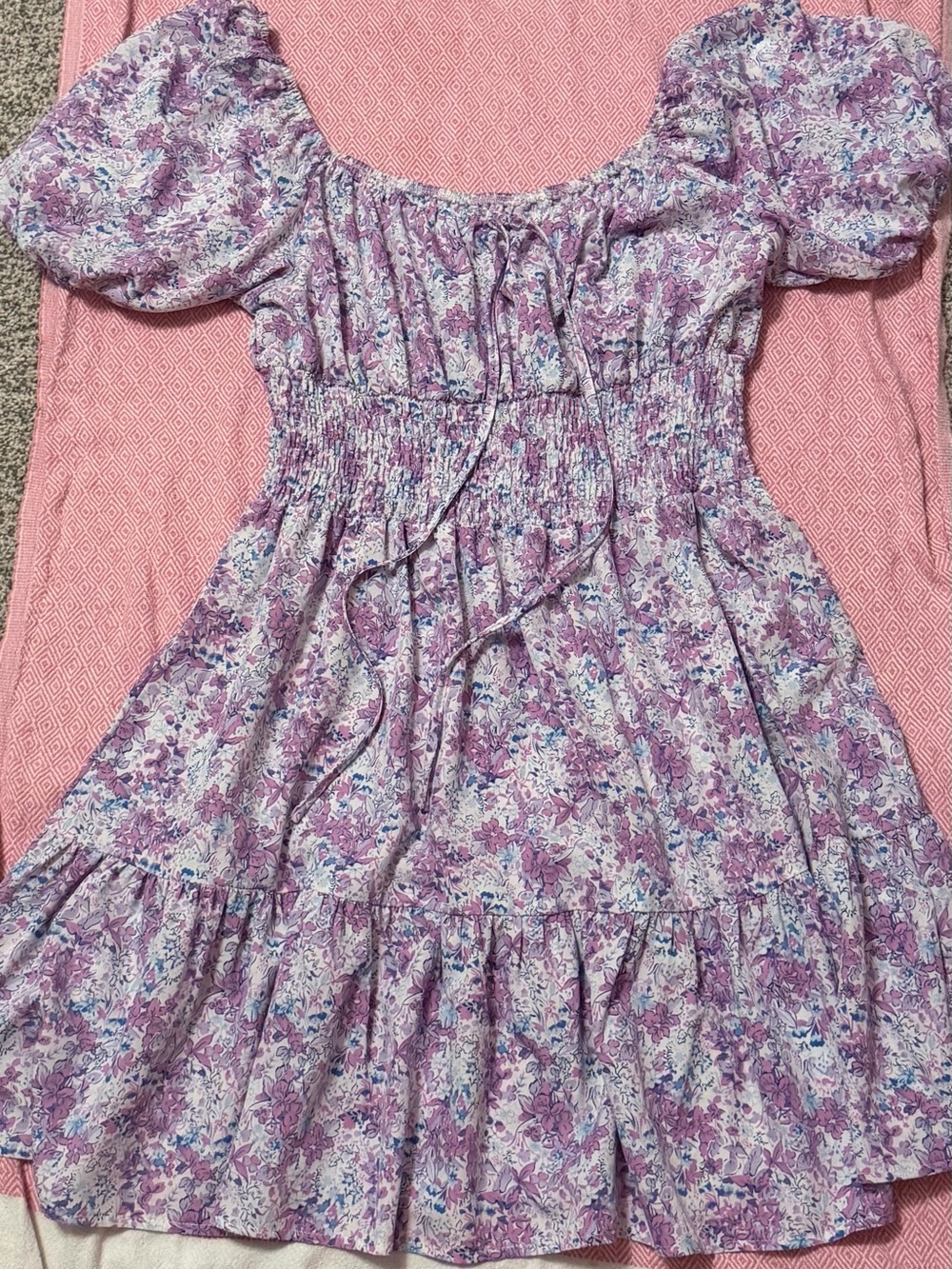 Purple Floral Dress